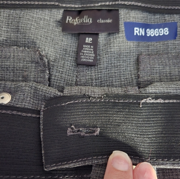 Rafaella Women's Gray Dress Pants Size 8P - Picture 2 of 5